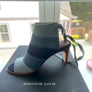 Brand New Matt Bernson Denim heels. Two pairs available in a size 6. Never worn